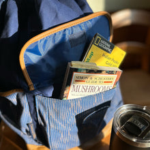 Load image into Gallery viewer, Cotton Canvas Drawstring Flap Backpack With Vegan Bottom