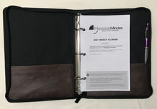 Load image into Gallery viewer, 2027 Mini Zipper 3-Ring Binder Appointment Book (Paper size 5.5x8.5) Ships 10/1/26
