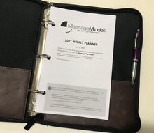 Load image into Gallery viewer, 2027 Mini Zipper 3-Ring Binder Appointment Book (Paper size 5.5x8.5) Ships 10/1/26
