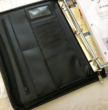 Load image into Gallery viewer, 2027 Portfolio 3-Ring-Zipper Binder Appointment Book (Paper size 8.5x11)  Ships 10/1/26
