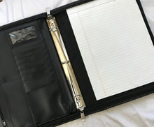 Load image into Gallery viewer, 2027 Portfolio 3-Ring-Zipper Binder Appointment Book (Paper size 8.5x11)  Ships 10/1/26
