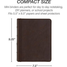 Load image into Gallery viewer, 2027 Mini Zipper 3-Ring Binder Appointment Book (Paper size 5.5x8.5) Ships 10/1/26
